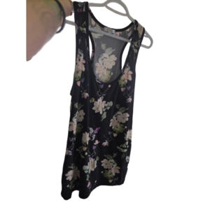 Women's Unbranded Black Floral Tank Top s